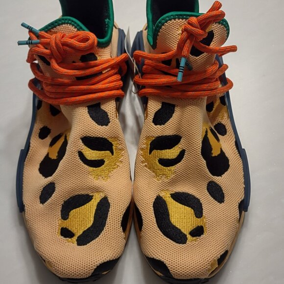 NWT Adidas NMD Hu Pharrell Animal Print Leopard Pulse Amber